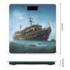 Abandoned Cruise Ship at Sea Bathroom Scale Weight Scale for Body Weight,Highly Accurate Digital Weighing Machine Clear LED Display Digital Bathroom Body Scale 400lb/182kg view 2
