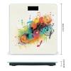 Abstract Music Themed Bathroom Scale Weight Scale for Body Weight,Highly Accurate Digital Weighing Machine Clear LED Display Digital Bathroom Body Scale 400lb/182kg view 2