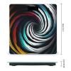 Abstract Circle Swirl Bathroom Scale Weight Scale for Body Weight,Highly Accurate Digital Weighing Machine Clear LED Display Digital Bathroom Body Scale 400lb/182kg view 2