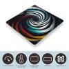 Abstract Circle Swirl Bathroom Scale Weight Scale for Body Weight,Highly Accurate Digital Weighing Machine Clear LED Display Digital Bathroom Body Scale 400lb/182kg view 3