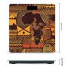 African Map Ethnic Pattern Bathroom Scale Weight Scale for Body Weight,Highly Accurate Digital Weighing Machine Clear LED Display Digital Bathroom Body Scale 400lb/182kg view 2