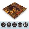 African Map Ethnic Pattern Bathroom Scale Weight Scale for Body Weight,Highly Accurate Digital Weighing Machine Clear LED Display Digital Bathroom Body Scale 400lb/182kg view 3