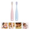 HOOTNEE 2pcs Tooth Brush Soft Bristle Extra Fine for Boy Girl Ergonomic Handle Comfortable Grip Adorable Teeth Brush Red Blue Non-Toxic Material Gum Care Training view 2
