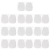 10 Pairs Unisex Large Size Felt Tongue Cushion Pads Trimable Felt Tongue Pads for Shoes, 2.64" x 3.23", White view 1