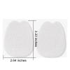 10 Pairs Unisex Large Size Felt Tongue Cushion Pads Trimable Felt Tongue Pads for Shoes, 2.64" x 3.23", White view 3