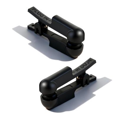 Ear Clip Electrodes,Rubber Ear Clip Accessories Compatible for Tens 7000,(Black)