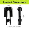 Ear Clip Electrodes,Rubber Ear Clip Accessories Compatible for Tens 7000,(Black) view 2