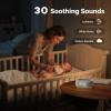 1Mii White Noise Sound Machine with Alarm Clock, Sound Machine for Sleep for Adults Baby, Smart App Controlled30 Soothing Sounds, Sleeping Timer, Dimmable 7-Color Night Light, 30 Volume Levels view 3