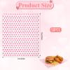 50 PCS Sandwich Wrapping Paper Sheets, Holiday Wax Paper Sheets for Food, Greaseproof Waterproof, Food Wax Papers Sheet for Bread Sandwich Burger,Heart Love Style,Pink view 2