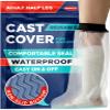 100% Waterproof Cast Covers for Shower Leg - Tight Seal - Reusable Adult Half Leg Cast Protector with Non-Slip Bottom - Knee, Ankle, Foot - Post Surgery Bandage & Dressing Bag for Wounds & Burns view 1