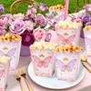 Floral Butterfly Popcorn Favor Boxes butterfly candy Party Wedding Baby view 4
