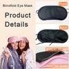 24 Pack Blindfold Eye Mask Cover Sleep Mask for Party Games Travel Sleep Team Build Party Supply with Adjustable Strap for Women Men Kids, Pink view 3