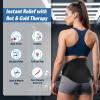 BlissWhisper Ice Pack for Back Pain Relief - 2 Reusable Gel Packs, Leak-Proof Back Ice Pack Wrap for Lower Back Pain, Sciatica, Herniated Disc, Coccyx Pain, with Adjustable Strap, Hot & Cold Therapy view 2
