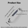 Bathroom Grab Bar Holder,Hand Rail Support Handrails Towel Holder for Disabled Elderly Mobility Daily Living Aids Come with Mounted Screws(Black,L-30cm) view 2