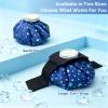 BrtProms Reusable Ice Pack for Injuries, 11 Inch Ice Bag with Wrap, Snowflake Design Hot & Cold Therapy Pack, Leak-Proof Cold Bag for Muscle, Joint Pain & Swelling, First Aid, Sports & Home Use view 3