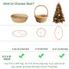 10 Pcs Clear Cellophane Basket Bags Large Size (32 in X 55 in), 3 Mil Thicker Clear Cellophane Wrap, for Gift Bags with 10 Pcs Red Bows Ribbons view 2