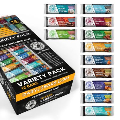 Daryl's Bars Variety Pack On The Go Snack On the Go Whey Protein Bars, Gluten Free, Protein Snack, Meal Replacement, Pack of 2