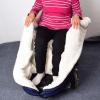 EUQKKWLOY Adults Wheelchair Blanket - Winter Wheelchair Blanket Universal Wheelchair Accessory for Windproof Universal Legs and Feet view 4