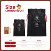 Tnnutp Gothic Wallpaper Skull Christmas Drawstring Gift Bags- Two Sizes From Small To Jumbo, Xmas Party Supplies view 3