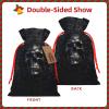 Tnnutp Gothic Wallpaper Skull Christmas Drawstring Gift Bags- Two Sizes From Small To Jumbo, Xmas Party Supplies view 4