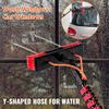 LWJQRSP Glass Cleaning Brush Household Water Supply Telescopic Pole Kit Solar Panel Rotating Brush Solar Photovoltaic Panels3.6-10.8M Window Cleaning Pole Water Fed Pole Kit Telescopic Br view 2