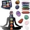 14 Pcs Premium Crystals Kit - 7 Chakra Healing Stones with Hexagonal Column Irregular Shapes for Spiritual Balance Energy Cleansing Meditation and Ho view 3