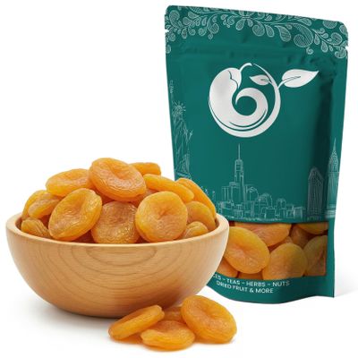 NY Spice Shop Turkish Dried Apricot - 5 Pound Dehydrated Apricot Fruit Snacking - Dried Apricot Pieces for Baking, Smoothie, Tropical Fruit Treat - Natural Apricots for Trail Mix, Dessert, Party Snack