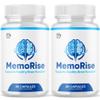 (2 Pack) Memo Rise Capsules, Official MemoRise Pills with All Natural Ingredients, Advanced Memo Rise Formula for Optimal Brain Health Support with Max Strength Vitamins for Women & Men (120 Capsules) view 1