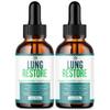 (2 Pack) Lung Restore Drops, Official LungRestore Liquid Supplement Drops with All Natural Ingredients, Lung Restore Advanced Lungs Wellness Support with Premium Vitamins for Women & Men (60 Servings) view 1