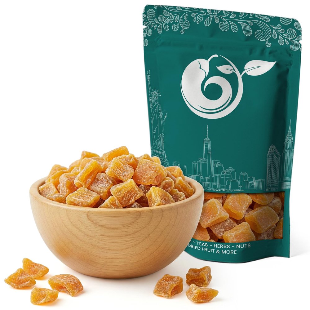 NY Spice Shop Dried Diced Apricots with SO2-5 Pound Dried Apricot Pieces for Snacking - Dehydrated Apricot cubes for Baking and Smoothies - Chewy Apricot Bits for Dessert, Party Treats & Decoration