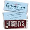 12 Pack Personalized First Holy Communion Blue Chocolate Candy Bar Favors For First Communion Party Favors, Gifts, Candy Treat Bags, Table Decor, Buffets & More view 1