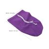 ibasenice Cast Sock Cover for Foot - Windproof Leg Cast Cover with Adjustable Drawstring - Foot and Toes Protective Wound Protector 14.15x10.22x0.39" Purple view 2