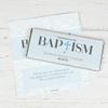 100 Pack Personalized Baptism Candy Bar Wrappers for Do-It-Yourself Celebration Chocolate Baptism Party Favors,Keepsakes, Giveaways, Custom Guest Gifts & More - Blue (Candy Not Included) view 1