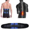 Plus Size Lumbar Support Brace for Men & Women - Lower Back Decompression Belt (Blue, Large) view 3
