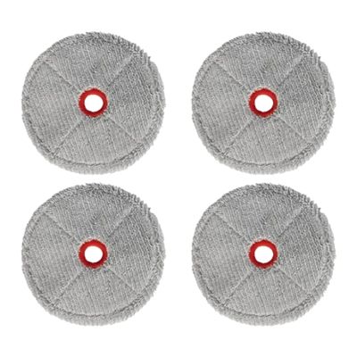 10/4PCS Microfiber Mop Cloth Kit Convenient MoppingCompatible For LGCompatible For RobokingVacuum Cleaner Parts Access(4 Pack)