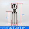 1pcs Rotating Spray Ball for Reaction Kettle - 304 Stainless Steel Sanitary Tank Cleaning Ball with 360 Degree Coverage(2points) view 2