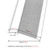 GGAHDSRH Doorway Reducer Wood Floor to Tile, Waterproof Aluminum Thresholds Transition Strip, Indoor Outdoor Ramp Edge Banding, 10cm Width,1.2m/47.2in Length,1.2m/47.2in Length view 2