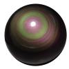 Natural Obsidian Sphere with Rainbow Eye Healing Crystal Fengshui Ball with Stand Sculpture Figurine for Meditation, Witchcraft Halloween Home Decor Divination,8~9cm/3.14"~3.54" view 3