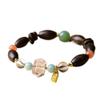 ZIIVIEVS Agarwood and Natural White Crystal Beeswax Bracelet with Southern Red Agate for Meditation and Wellness(15 * 13mmwhitecrystal) view 1