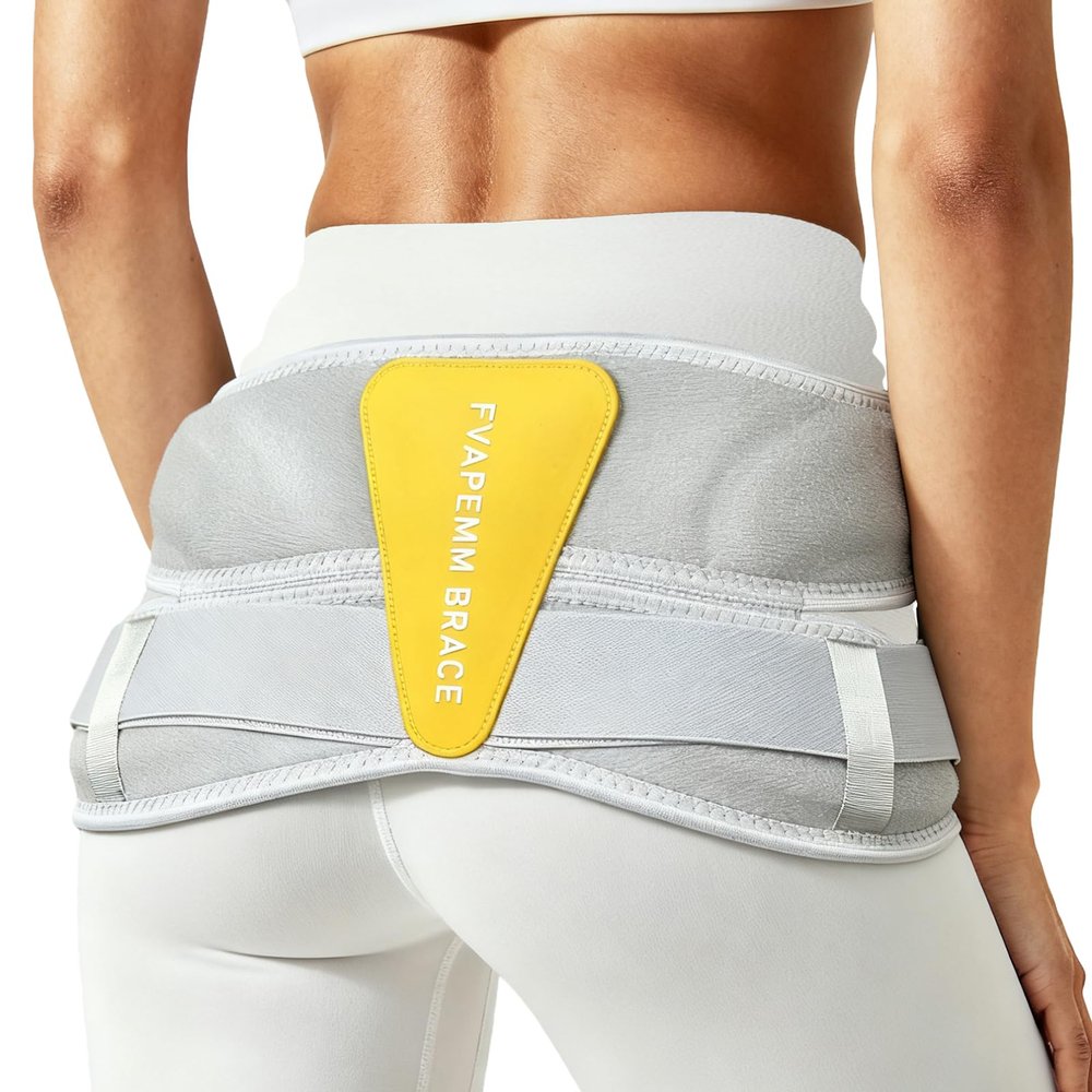 Si Joint Belt for Women & Men, Sacroiliac Hip Belt for Hip Pain, Sciatica Nerve Pain Relief, Postpartum Recovery & Pelvic Stabilization, Relieve Sacral Nerve Pain from SI Joint Dysfunction, Gray, L