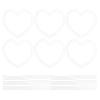 6pcs Heart Shaped Bouquet Making Frame - Plastic Frames for Flower Crafting - DIY Wedding Wreath Decoration Bouquet Form Floral Arrangement Supplies view 1