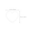 6pcs Heart Shaped Bouquet Making Frame - Plastic Frames for Flower Crafting - DIY Wedding Wreath Decoration Bouquet Form Floral Arrangement Supplies view 2