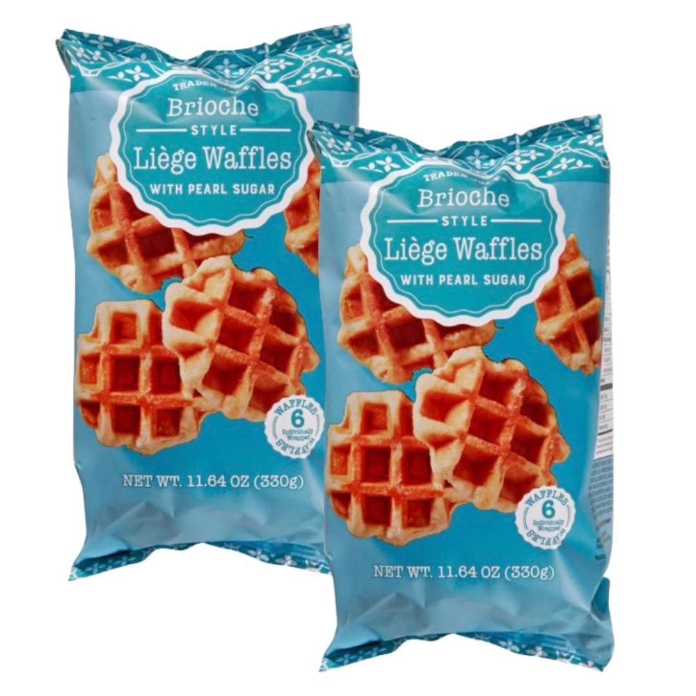 Brioche Style Lige Waffles, Individually wrapped 11.64 oz (330g) - 2 PACK (Brioche)