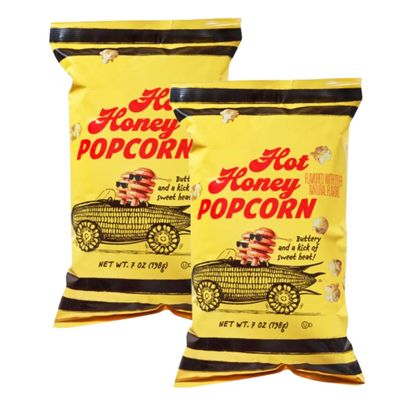 Hot Honey Popcorn 7 oz (198g) - 2 bags (2-7 oz, Hot Honey Popcorn)