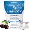 Carbology Fast-Acting Glucose MiniTabs (12-Pack) Small Easy-Chew Fast-Dissolve Tablets Pocket-Size Twin-Packs (8g + 8g) Natural Black Cherry No Preservatives/Colors/Gluten/Fructose view 1