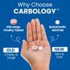 Carbology Fast-Acting Glucose MiniTabs (12-Pack) Small Easy-Chew Fast-Dissolve Tablets Pocket-Size Twin-Packs (8g + 8g) Natural Black Cherry No Preservatives/Colors/Gluten/Fructose view 2