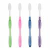 12-Pack Multi-Color Soft Bristle Toothbrush Set Gentle Cleaning, Deep Reach, Ergonomic Grip Oral Care (Green, Pink, Blue, Purple). Count of 12 Brushes per Box. view 3