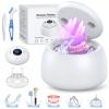 TEBAL Ultrasonic Retainer Cleaner Machine, 52kHz Ultrasonic Denture Cleaner for Night Guards, Braces, Aligner, Toothbrush, Jewelry and More, Dental Cleaning Pod with Digital Timer & 250ML, White view 1