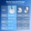 TEBAL Ultrasonic Retainer Cleaner Machine, 52kHz Ultrasonic Denture Cleaner for Night Guards, Braces, Aligner, Toothbrush, Jewelry and More, Dental Cleaning Pod with Digital Timer & 250ML, White view 4