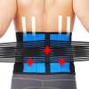 Big Size S-6XL Double Pull Back Lumbar Support Belt - Men & Women Lower Back Brace for Spine Decompression and Pain Relief (XX-Large, Blue) view 1